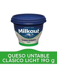 Queso Untable Milkaut Clásico Light 190 G