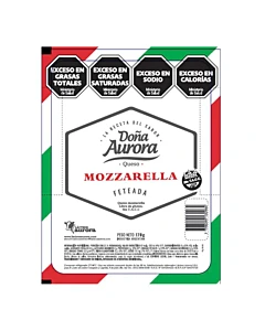 Queso Mozzarella Feteada Doña Aurora 170 G