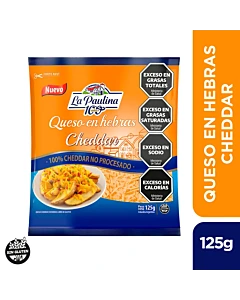 Queso En Hebras La Paulina Cheddar 125g