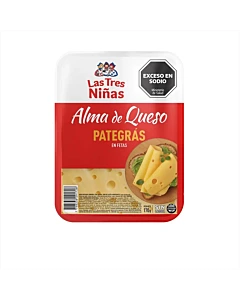 Queso Pategras Las Tres Ni&ntilde;as Feteado Sin Lactosa 170 G