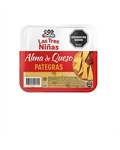 Queso Pategras Las Tres Ni&ntilde;as Trozado Sin Lactosa 250 G