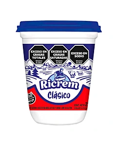 Queso Untable Ricrem Cl&aacute;sico 280 G