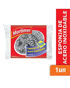 Esponja De Acero Inoxidable Mortimer 1 Un