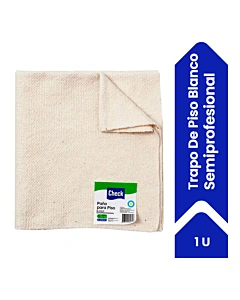 Trapo Piso Check Blanco 60 X 65 Cm