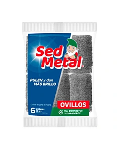 Lana De Acero Ovillito Sed Metal 6 U