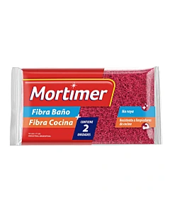 Esponja Mortimer Fibra Baño Y Fibra Cocina 2 U
