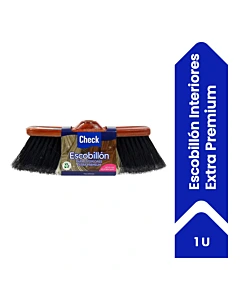 Escobillon Check Premium Madera Bicolor