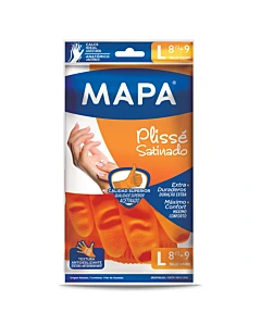 Guante Plisse Satinado L Mapa 1 Un