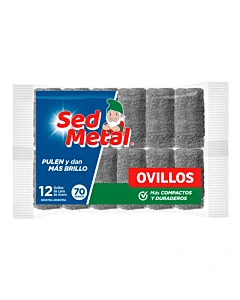 Ovillos De Lana De Acero Sed Metal 12u