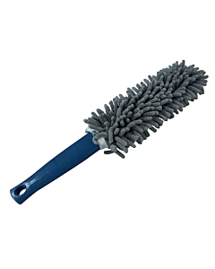 Plumero Con Microfibra Azul Gris