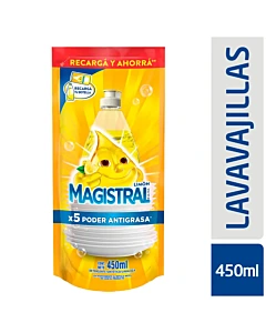Detergente Magistral Ultra Limón 450 Ml
