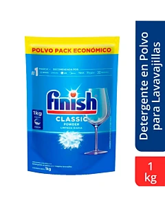 Detergente En Polvo Finish Classic Para Lavavajillas 1 Kg