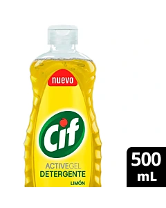 Detergente Cif Active Gel Limón 500 Ml