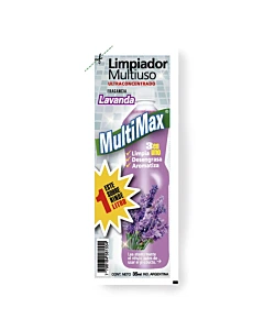 Limpiador Multiuso Multimax Para Diluir Lavanda Rinde 1 Litro 35ml
