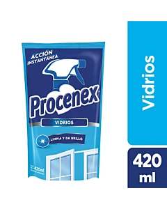 Limpia Vidrios Procenex Repuesto Económico  420 Ml