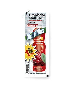 Limpiador Multiuso Multimax Para Diluir Cherry Rinde 1 Litro X 35ml