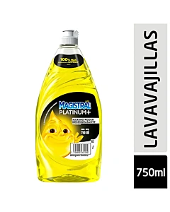 Detergente Magistral Platinum Limón Amarillo 750ml
