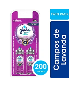 Aromatizante De Ambientes Glade Toque Lavanda Pack X2 9 Gr