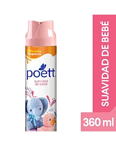 Desodorante De Ambiente Poett Suavidad De Bebé (Aerosol) 360 Ml