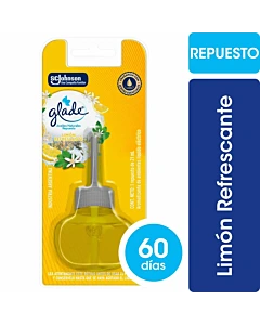 Aromatizante De Ambientes Glade Aceites Naturales Limón Refrescante Repuesto 21ml