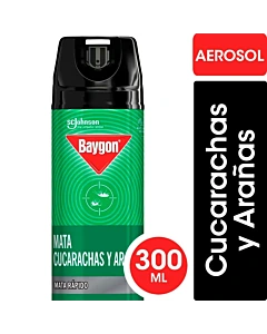 Insecticida Baygon Cucarachas Y Arañas 300 Ml