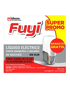 Insecticida Fuyi Moscas Y Mosquitos Liquido + Repuesto 32,9 Ml