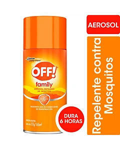 Repelente Para Mosquitos Off! Family Aerosol 165cc