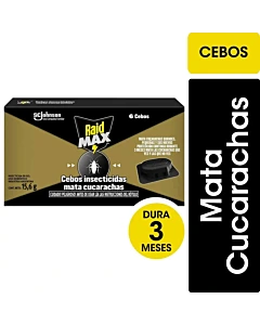 Cebos Raid Insecticidas Mata Cucarachas 6u