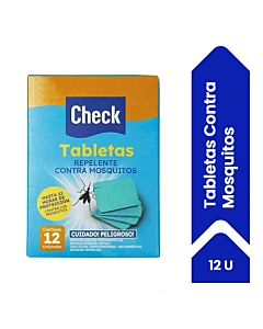 Tabletas Check Contra Mosquitos 12un