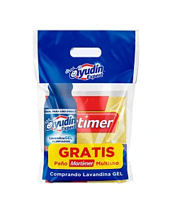 Lavandina En Gel Ayudin 700 Ml + Paño Mortimer Multiuso 1 U