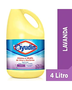 Lavandina Ayudín Triple Poder Lavanda 4 L