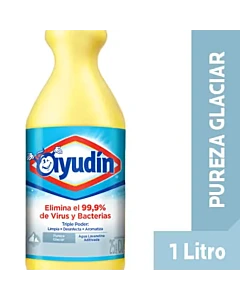 Lavandina Ayudín Triple Poder Pureza Glaciar 1 L