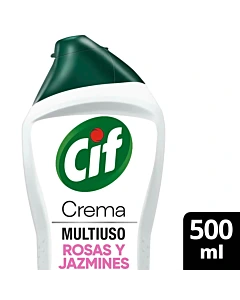 Limpiador En Crema Cif Multiuso Rosas Y Jazmines 500 Ml