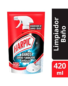 Removedor De Baños Harpic Sarro Y Manchas Dificiles 420ml