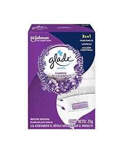 Limpiador Inodoro Glade Pastillas Lavanda 25 G