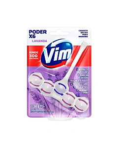 Canasta Para Inodoro Vim Poder Lavanda 6un