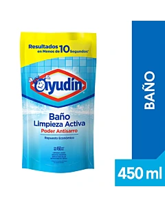 Limpiador De Baño Ayudín Limpieza Activa (Envase Económico) 450 Ml
