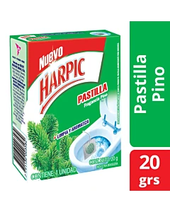 Pastilla Inodoro Fragancia Pino Harpic 20gr