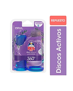 Discos Adhesivos Para Inodoro Pato Lavanda Aplicador + Repuesto 38g