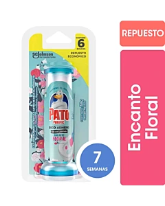 Discos Adhesivos Para Inodoro Pato Encanto Floral Repuesto 38gr