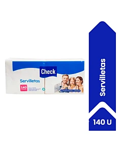 Servilletas Check 32x28cm 140u