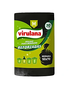 Bolsa De Residuos Virulana Reforzada Mediana 50x70 30 Unidades