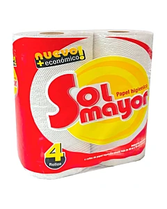Papel Higiénico Sol Mayor Simple Hoja 4 U 30 M
