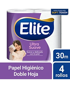 Papel Higiénico Elite Doble Hoja 30m 4u