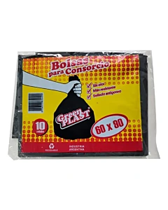 Bolsa De Residuos Greenplast 60x90 X10u