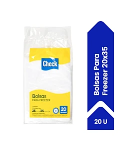 Bolsas Para Freezer Check 25 Cm X 35 Cm 20 U
