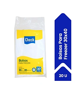 Bolsas Para Freezer Check 30 Cm X 40 Cm 20 U