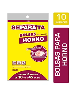 Bolsas Para Horno Separata 30x45cm X10u