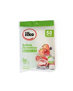 Bolsas Herméticas Ilko 18 Cm X 20 Cm 50 U