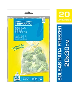 Bolsas Para Freezer Separata 20x30cm X 20u.